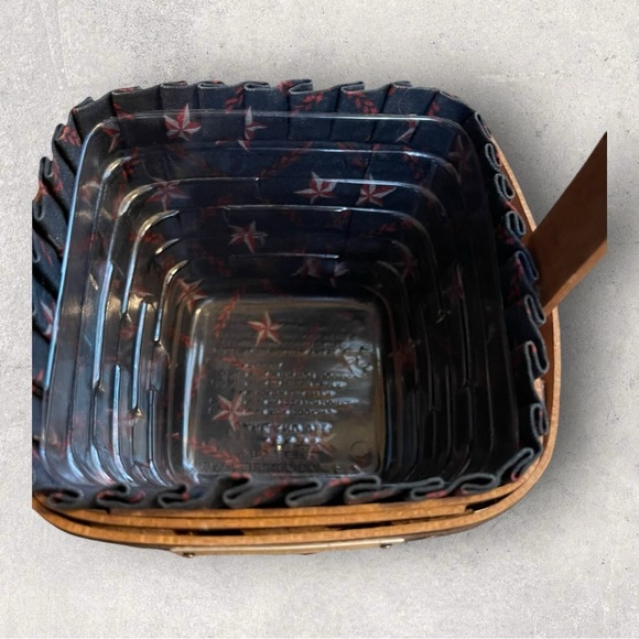 Longaberger 1993 Inaugural Basket w/ Liner & Protector - Picture 4 of 7